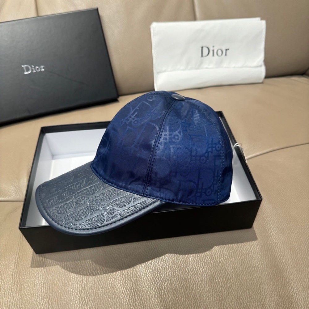 Dior Navy Monogram Baseball Cap - image 6
